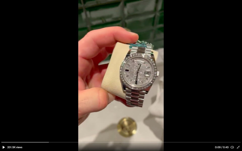 Conor McGregor eyes up tasty custom Rolex watch worth more than